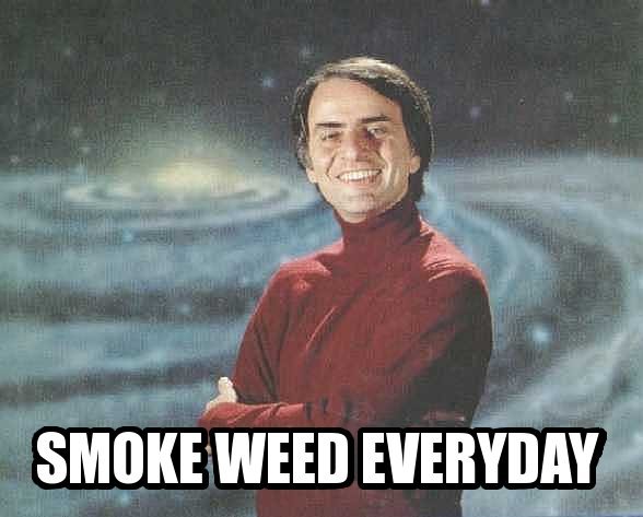 Carl Sagan smoke weed everyday