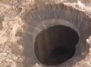 Swarms of aircraft were spotted flying out of these deep craters that appeared recently in Siberia and are now assembling