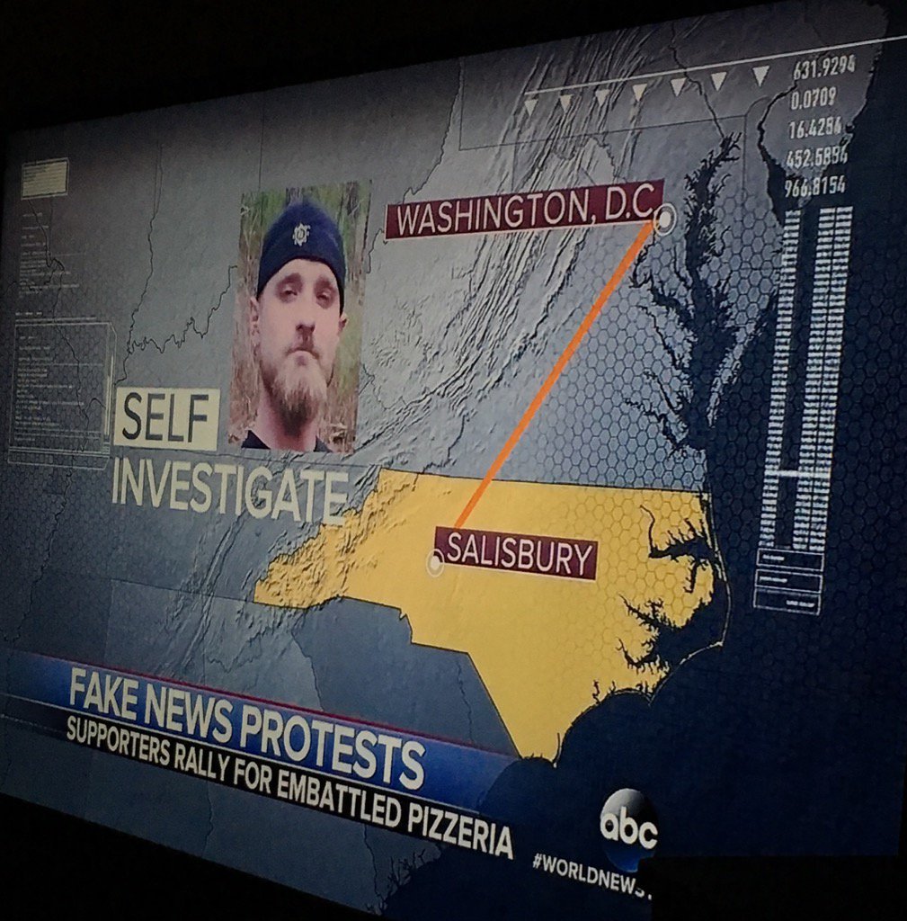 Armed with his real M-16, a North Carolina man self-investigated #PizzaGate after the Fake News Media failed to do so.