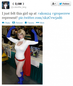#GropeCrew has highlighted the tense and predatory sexual atmosphere at Nerd Conventions.