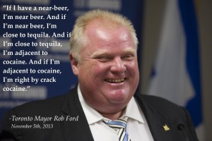 Toronto Mayor Rib Ford, on drugs