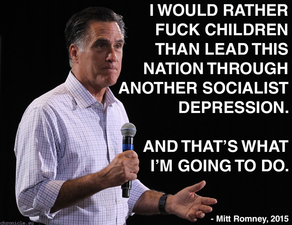 Mitt Romney cancels presidential bid to pursue dreams of underage polygamy