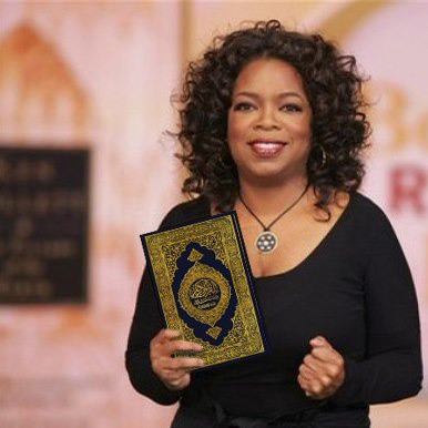 Oprah holds the Holy Quran