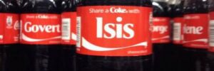 Coca Cola disseminated this piece of viral marketing along with a message of peace for the Islamic State.