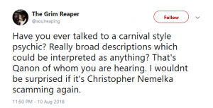 On August 10, Floyd Yancey broke silence, becoming the first member of Anonymous to openly speculate Christopher Nemelka could be QAnon.