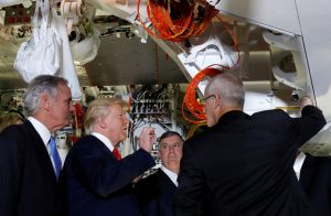 Supervisors hang on his every word, as Trump gives critical field guidance to a Virginia fish hatchery.